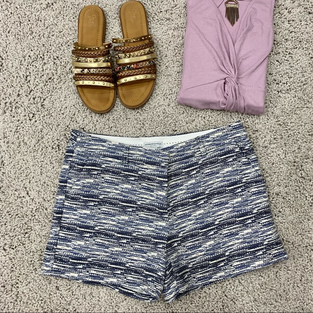 Katherine Barclay Woven Chino Shorts